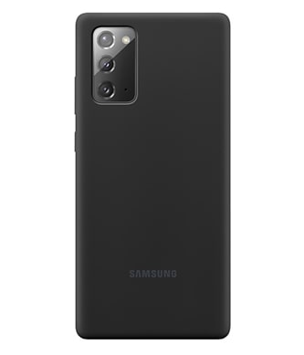 Coque silicone  Galaxy Note20 Noir