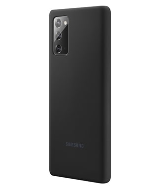 Coque silicone  Galaxy Note20 Noir