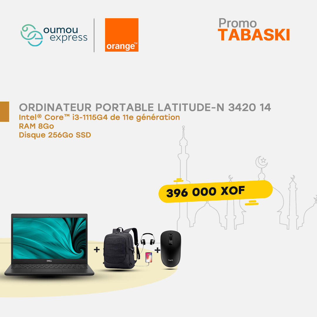 Dell Ordinateur portable latitude 3420 8Go 256Go by OumouGroup
