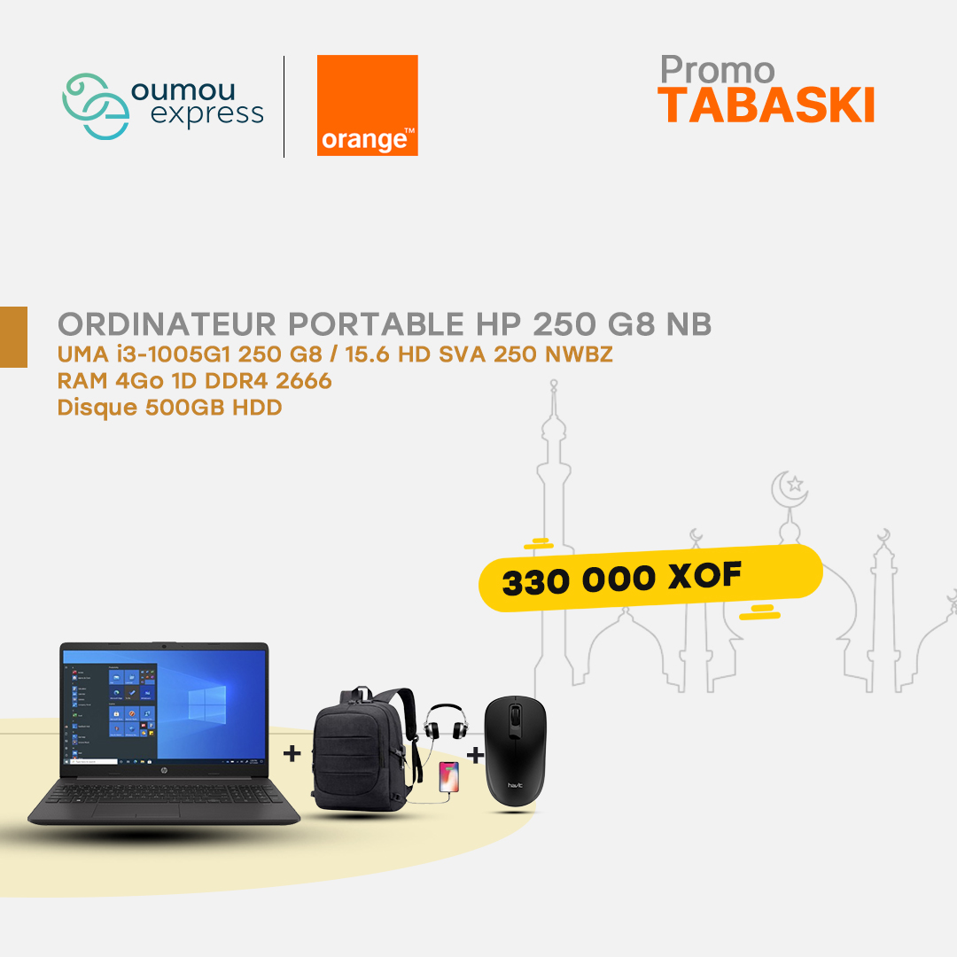 Hp Ordinateur portable HP 250 G8 NB PC-UMA i3-1005G1 250 G8 By OumouGroup