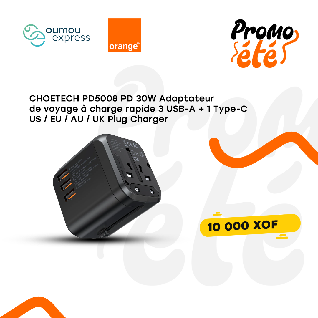 Choetech Adaptateur chargeur rapide By OumouGroup