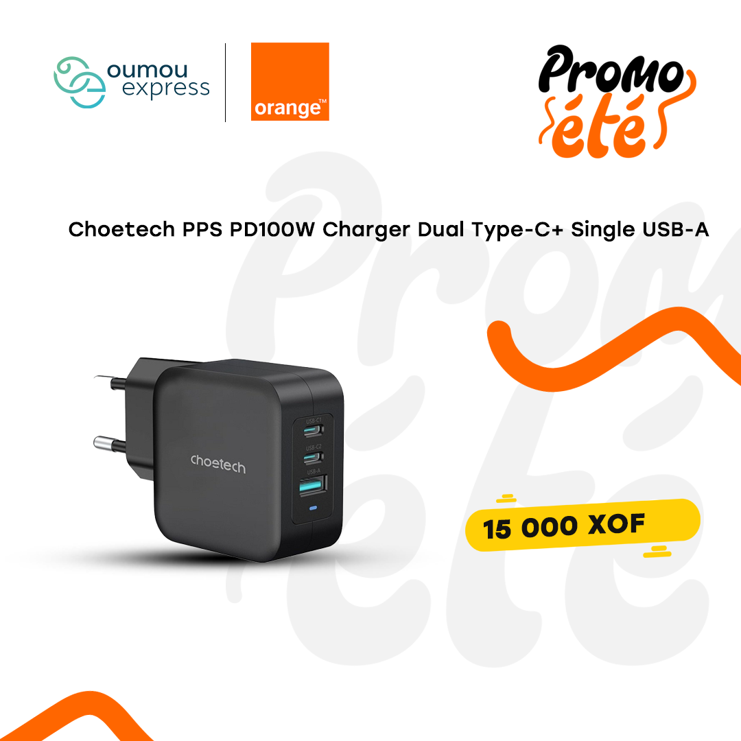 Choetech Chargeur Dual type C By OumouGroup