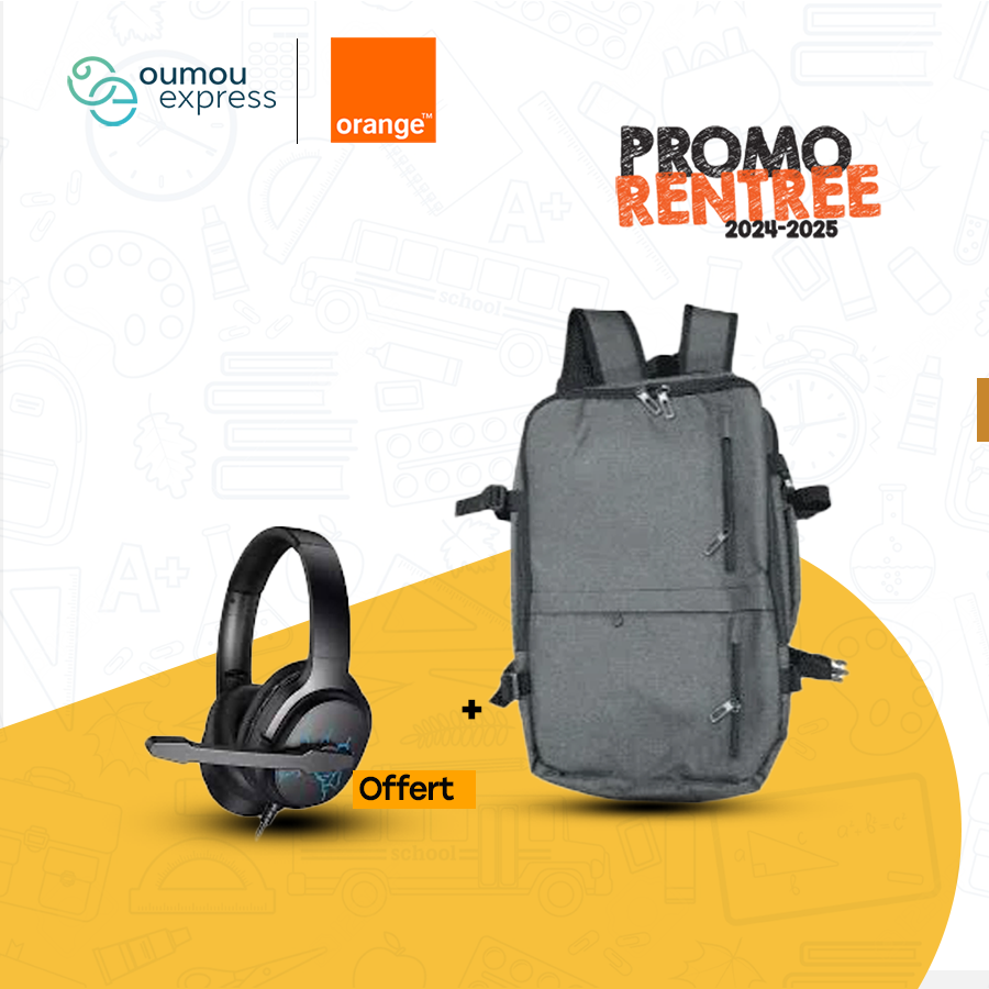 Aucune Sac à dos pour ordinateur portable ebp001 Business Backpack + casque H213Z offert By OumouGroup