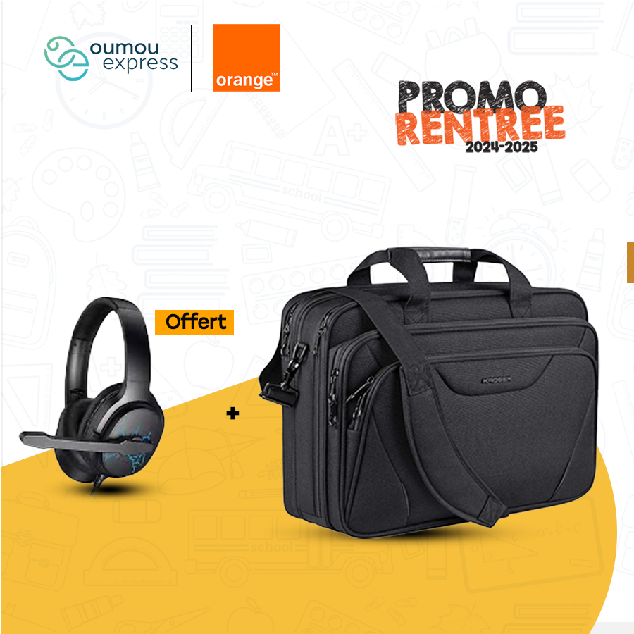 Aucune Sac à dos pour ordinateur portable ebp004 Laptop Bag + casque H213Z offert By OumouGroup