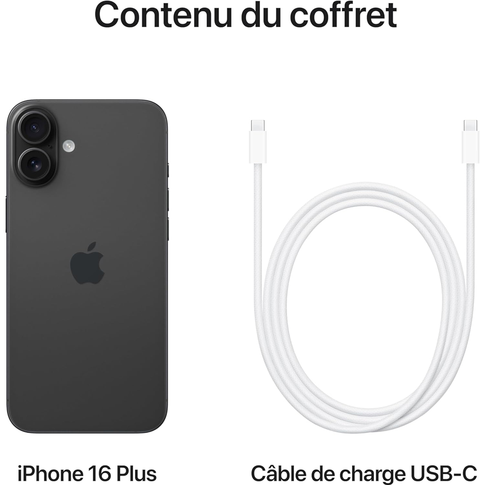 iPhone 16 Plus Noir 128Go