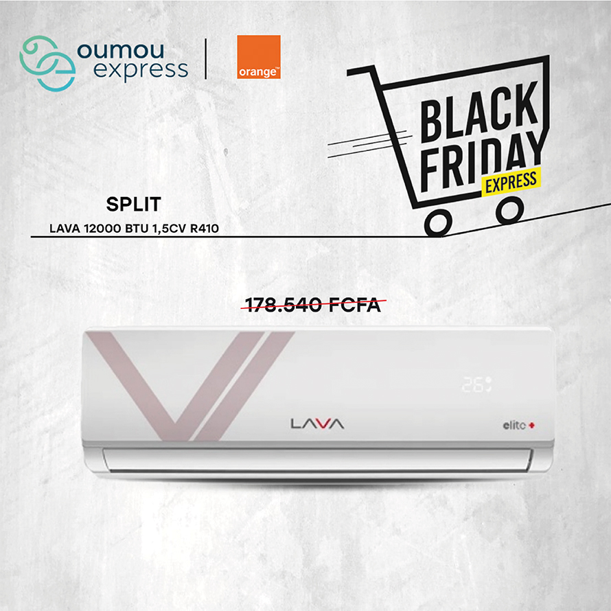 Lava Black Friday Split Climatiseurs 1,5CV 12000Btu Lava By OumouGroup