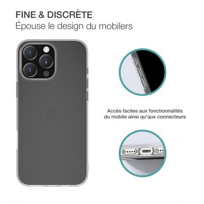 Coque iPhone 16 Pro Max Compatible Magsafe Transparente