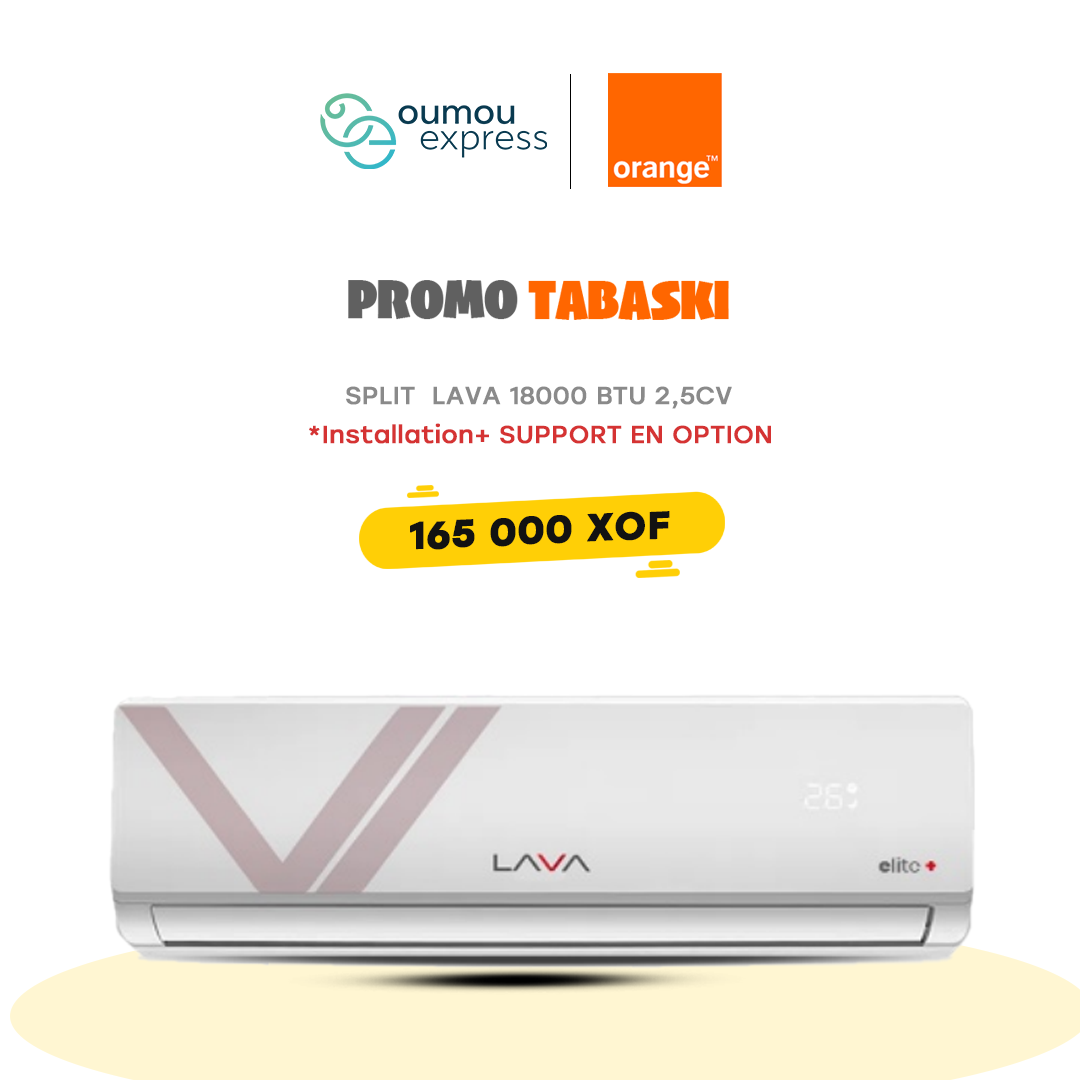 Lava Split Climatiseurs 2,5CV 18000Btu Lava By OumouGroup