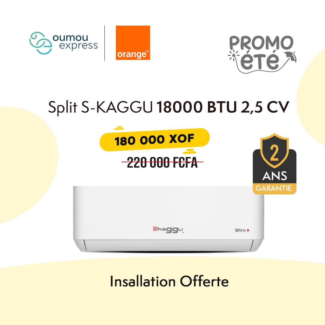 Skaggu Split Climatiseurs 2.5CV 18000Btu SKaggu By OumouGroup