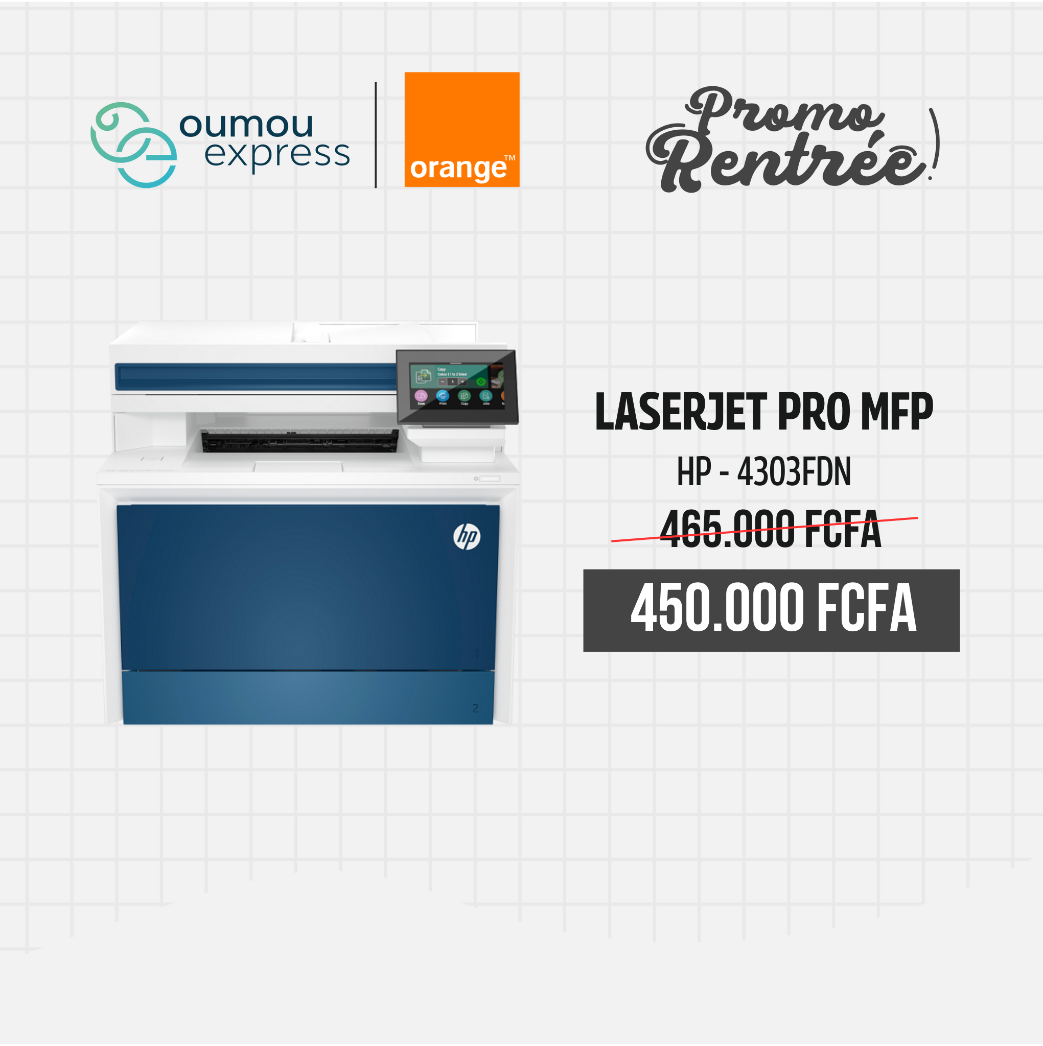 Hp Imprimante multifonction HP Color laserjet pro 4303FDN by OumouGroup