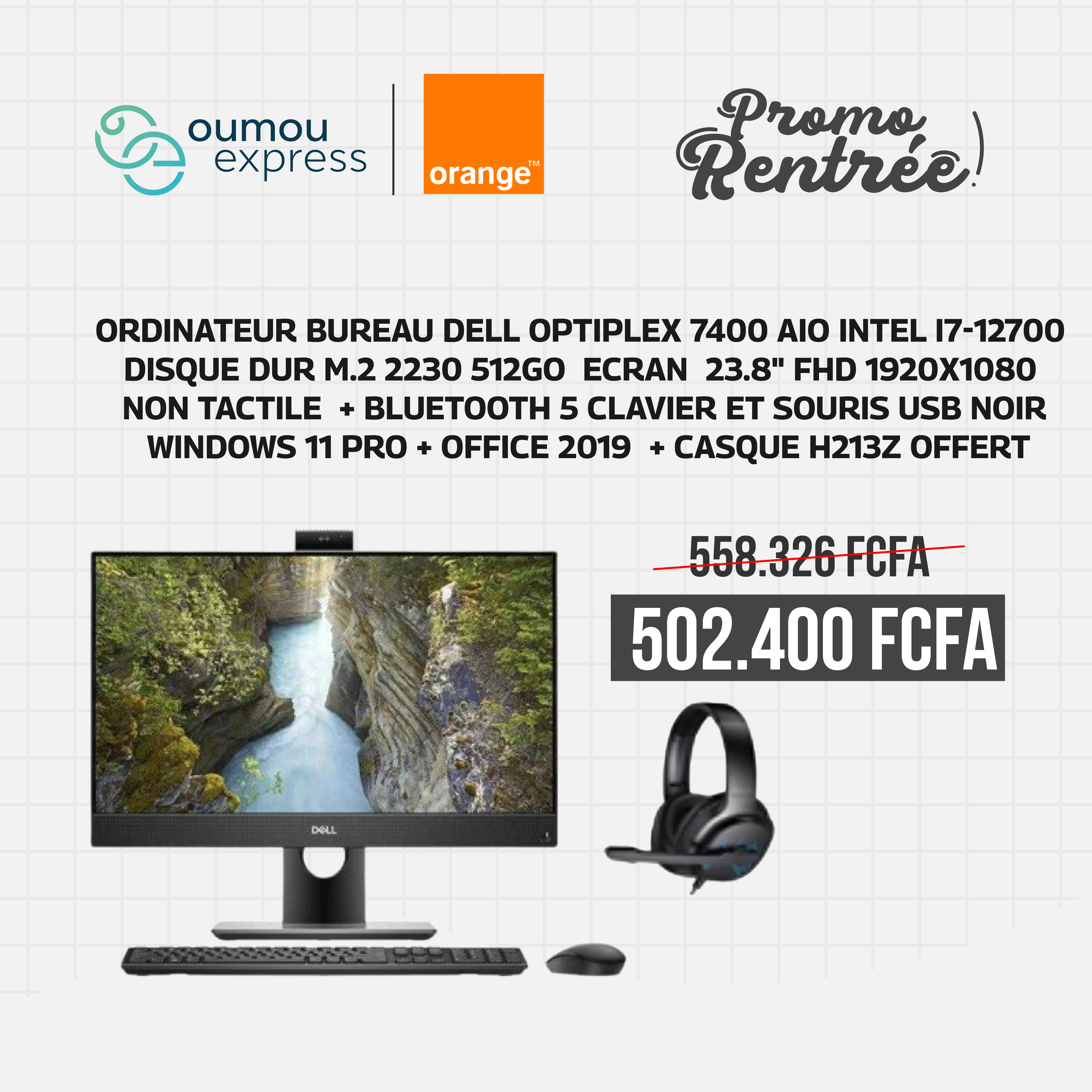 Ordinateur de bureau DELL OptiPlex noir by OumouGroup