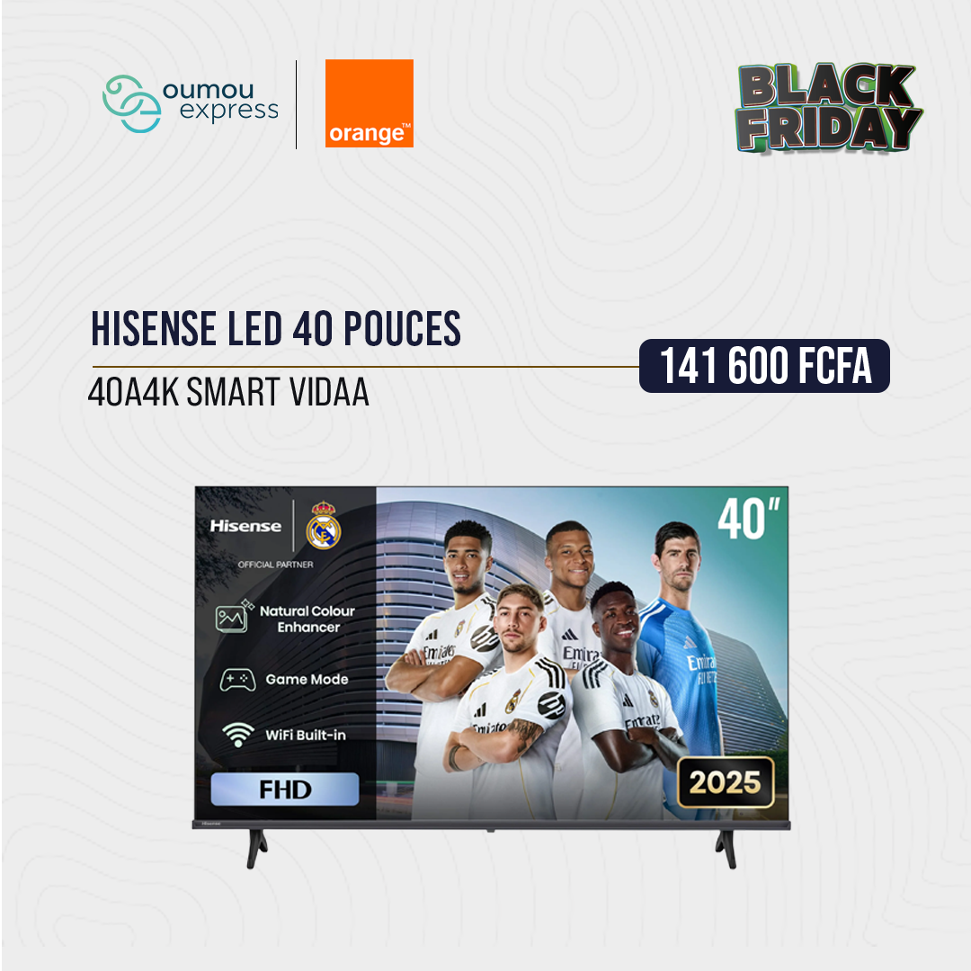 Hisense LED 40A4K SMART VIDAA By Oumou Group