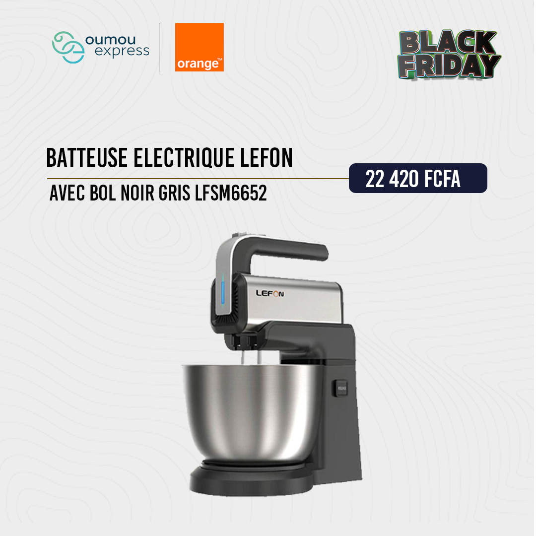 Batteuse electrique Lefon avec Bol noir LFSM6652 By OumouGroup