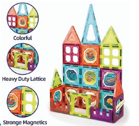 CAC Jeu de construction magnétique pour enfants 32PCS By CAC