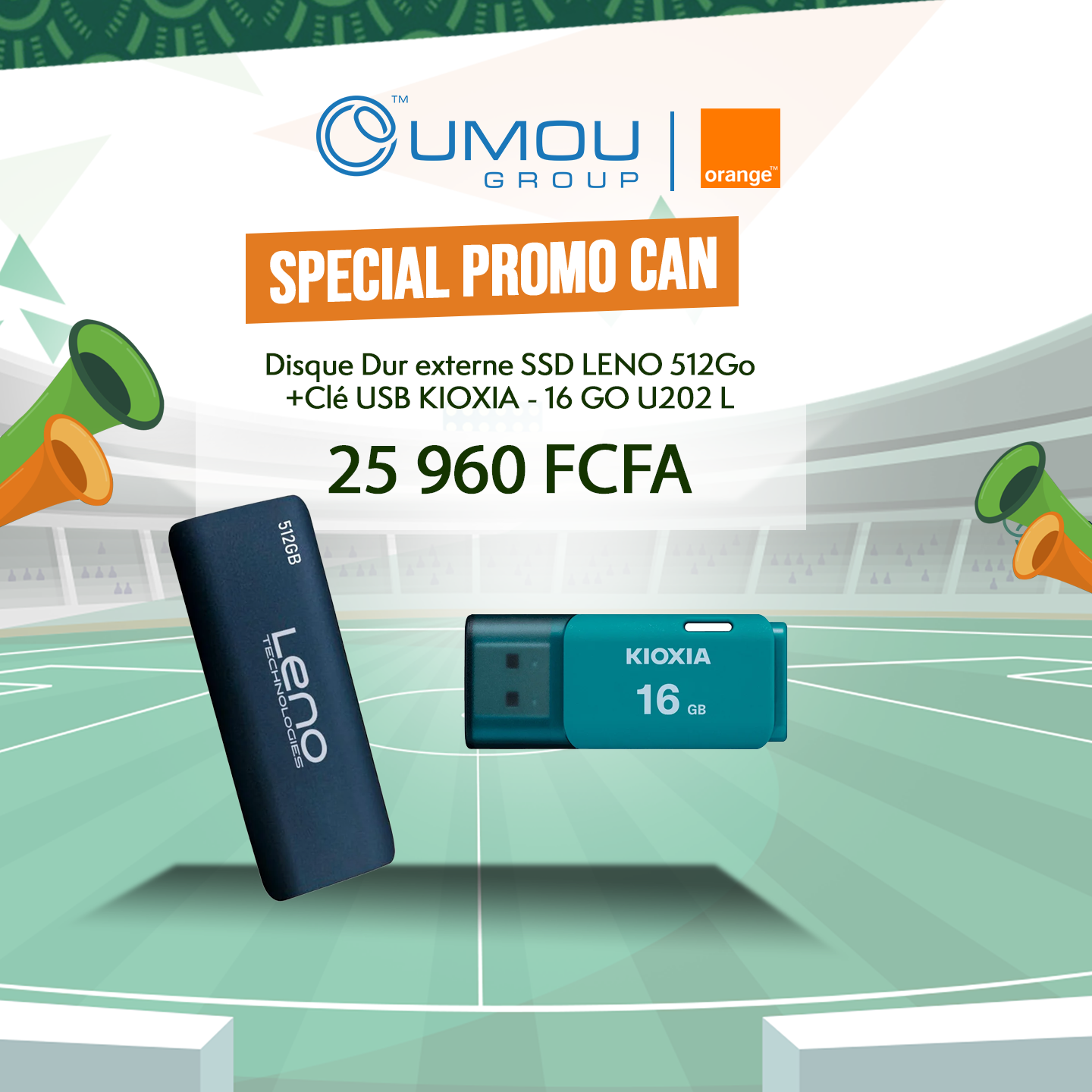 Leno Disque dur externe SSD leno 512Go By OumouGroup