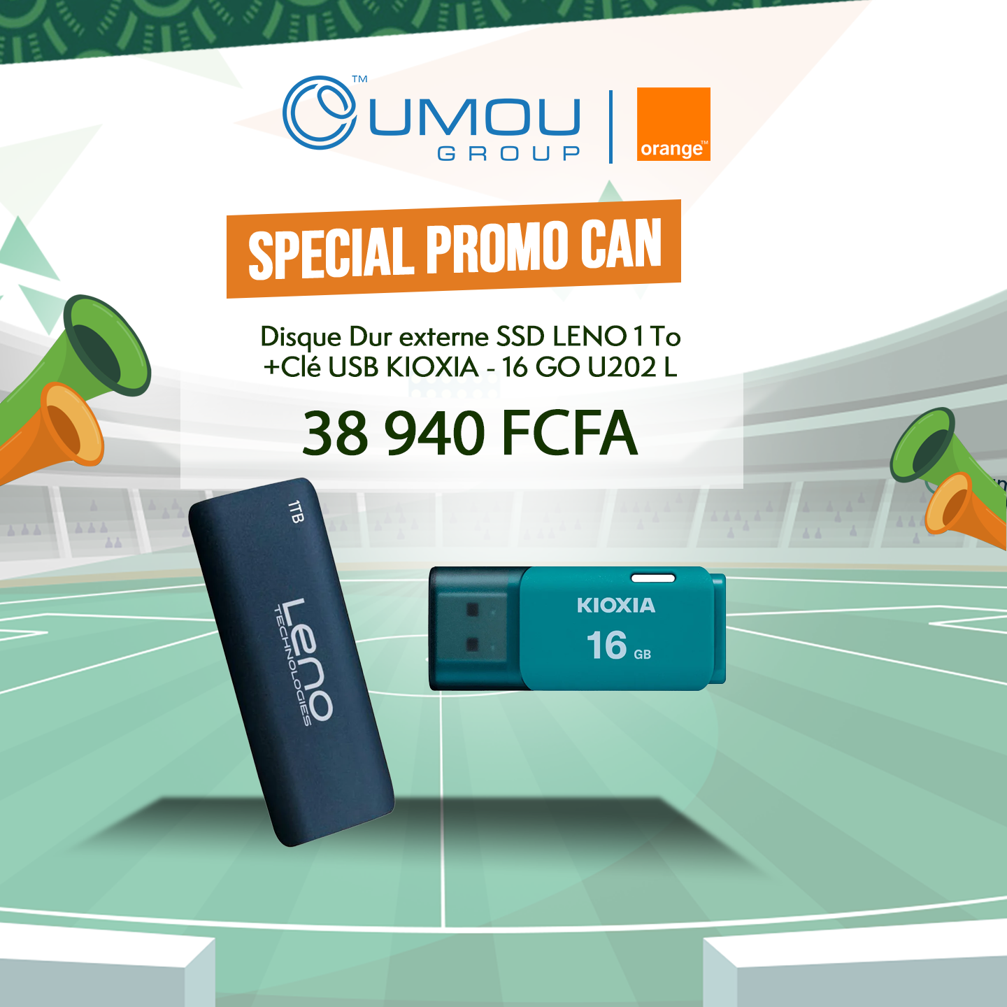 Leno Disque dur externe SSD leno 1To By OumouGroup