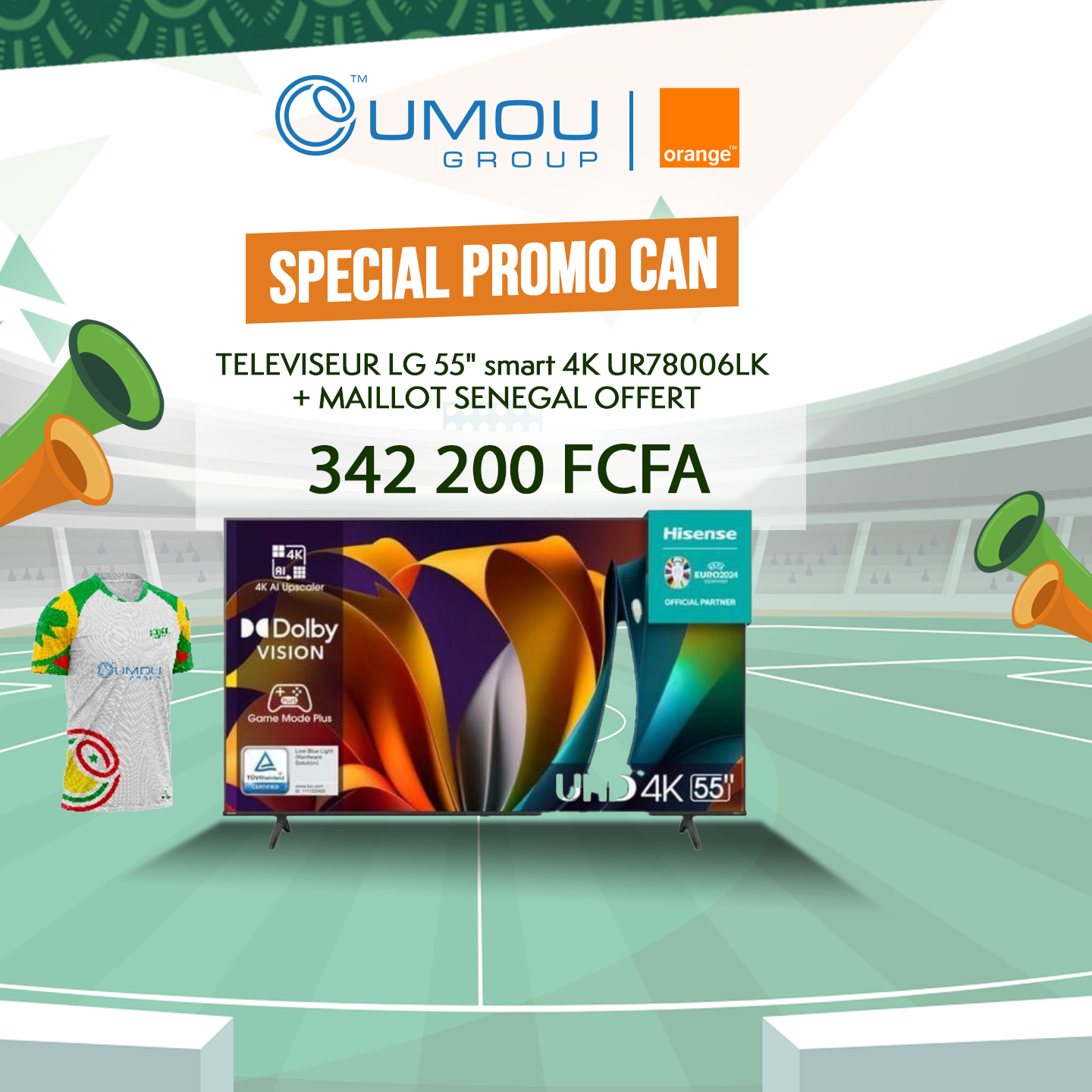 Televiseur LG 55" smart 4K by OumouGroup