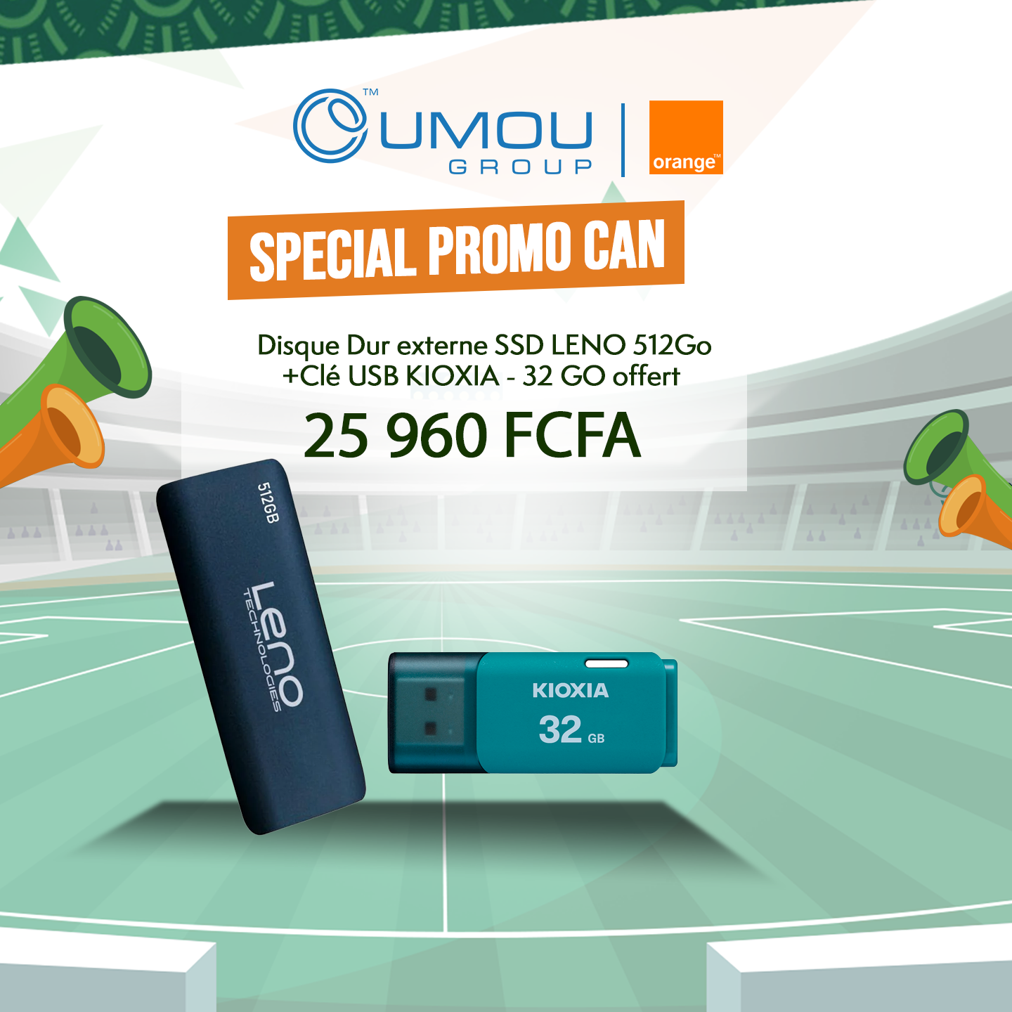 Leno Disque dur externe SSD leno 512Go By OumouGroup