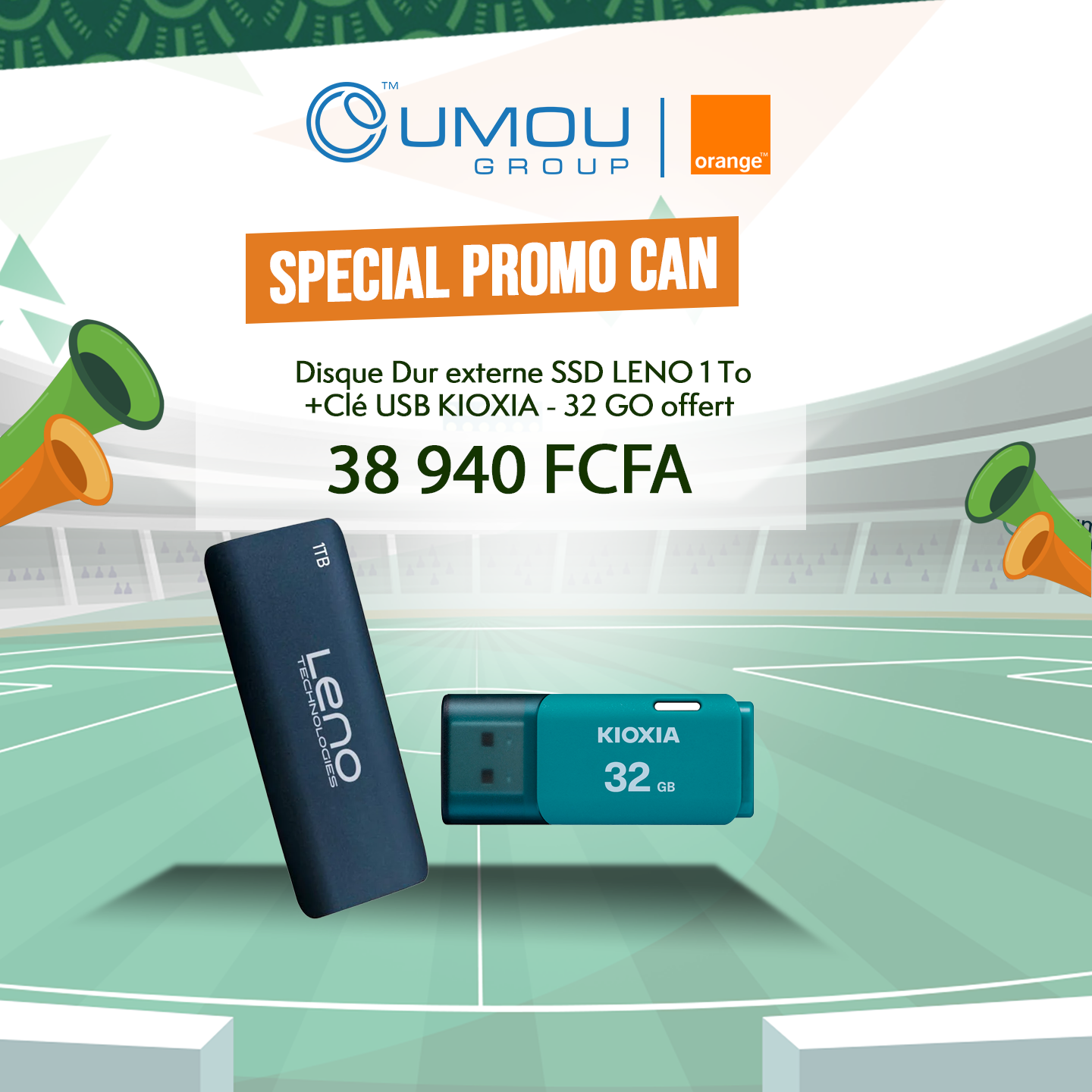 Disque dur externe SSD leno 1To +Clé USB KIOXIABy OumouGroup