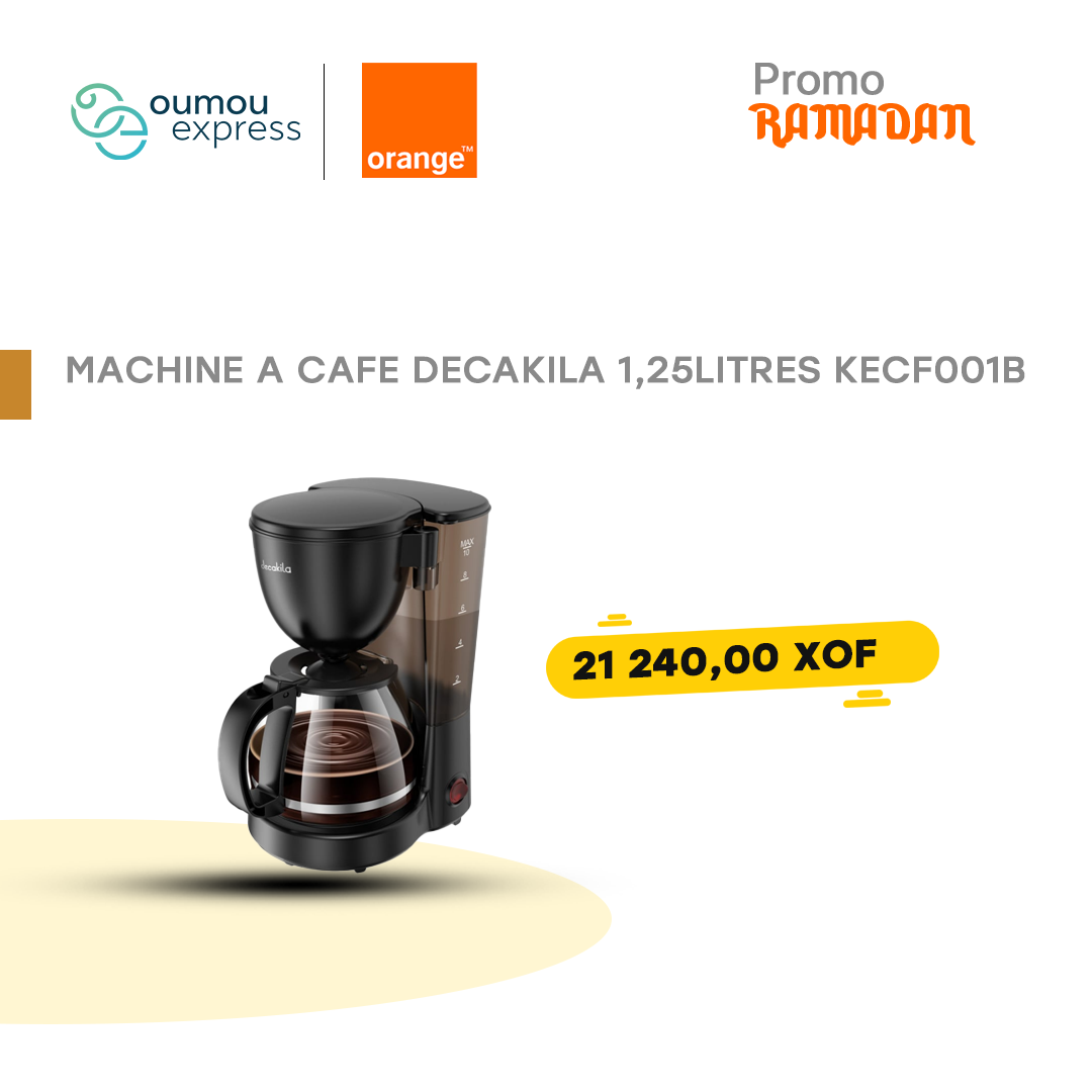 Decakila machine a cafe decakila 1,25litres kecf001b by oumougroup