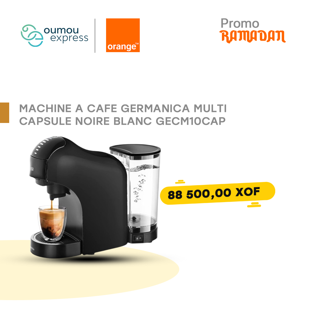 Machine a cafe germanica multi capsule noire blanc gecm10cap by oumougroup