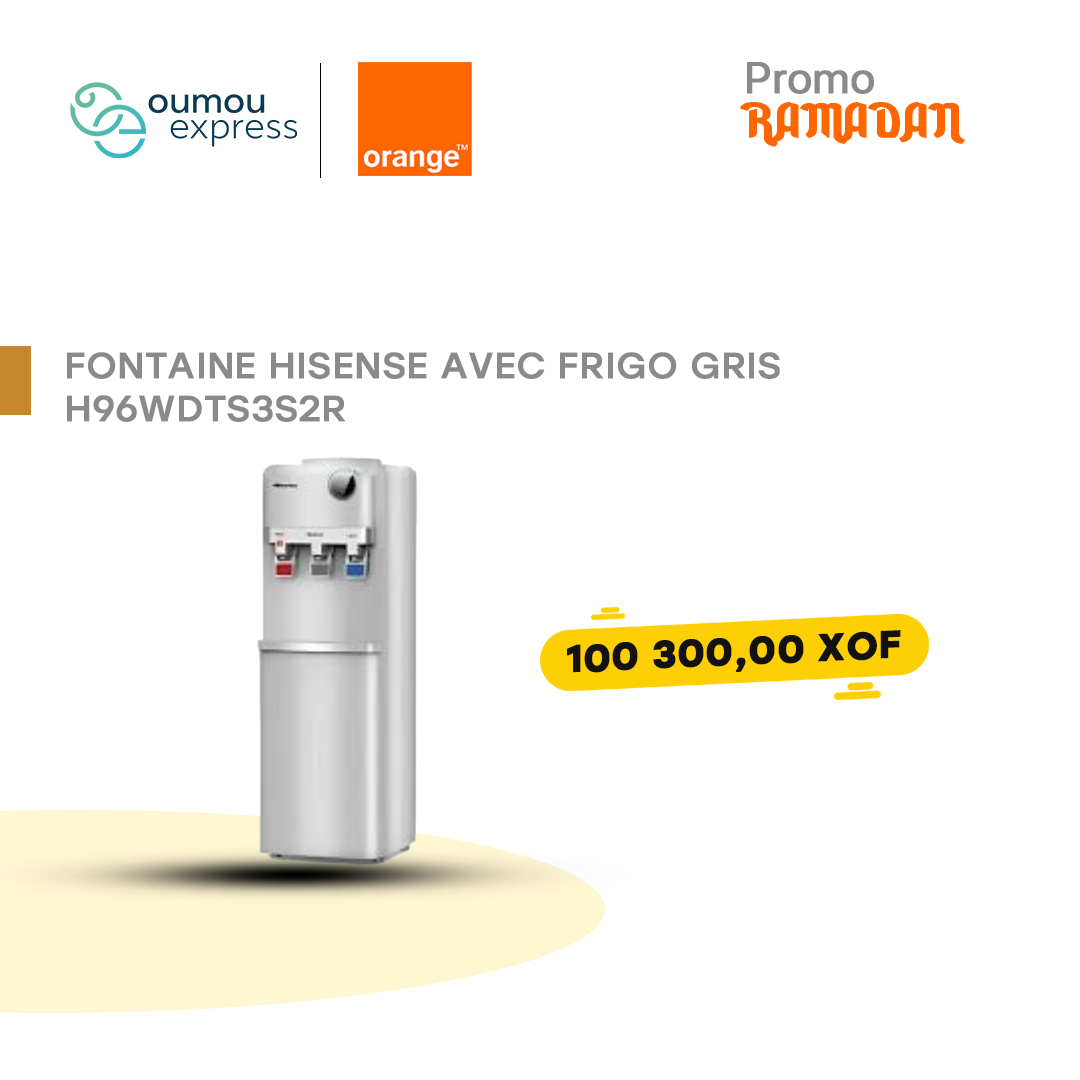 Fontaine hisense avec frigo gris h96wdts3s2r by oumougroup