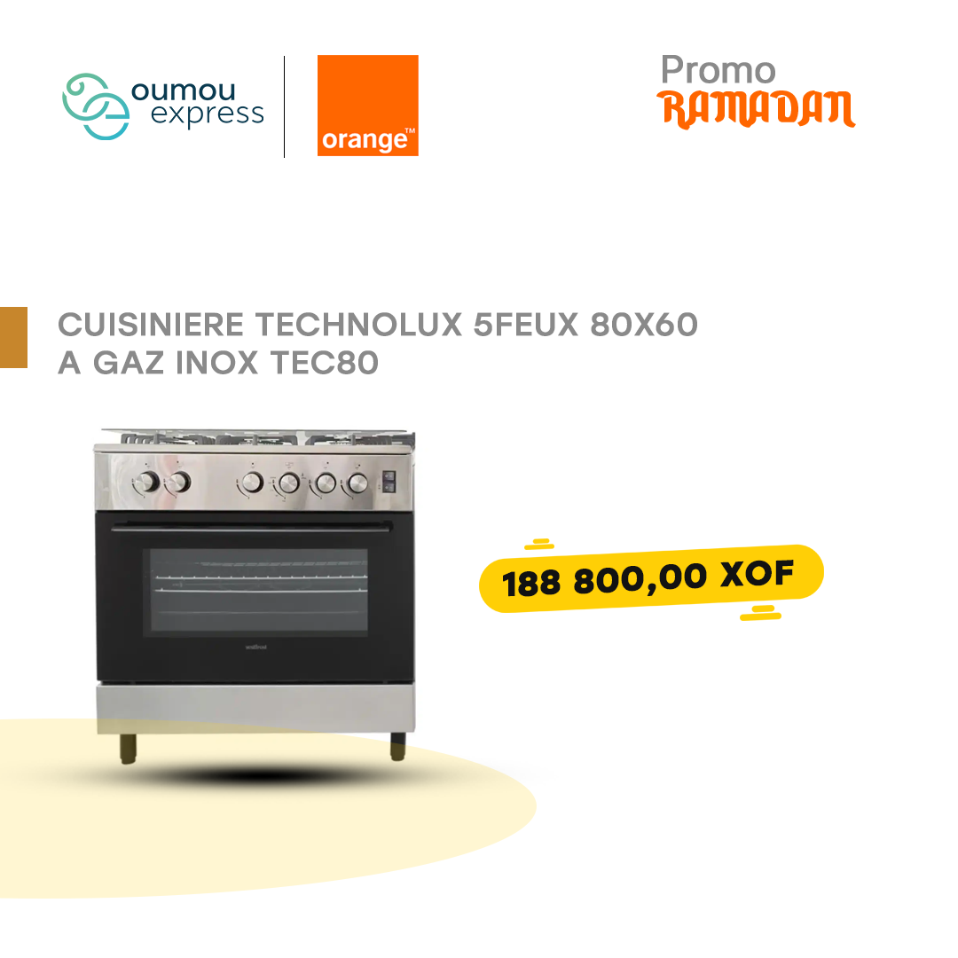 Cuisinière 5 feux 90x60 G95ND-M i by oumougroup