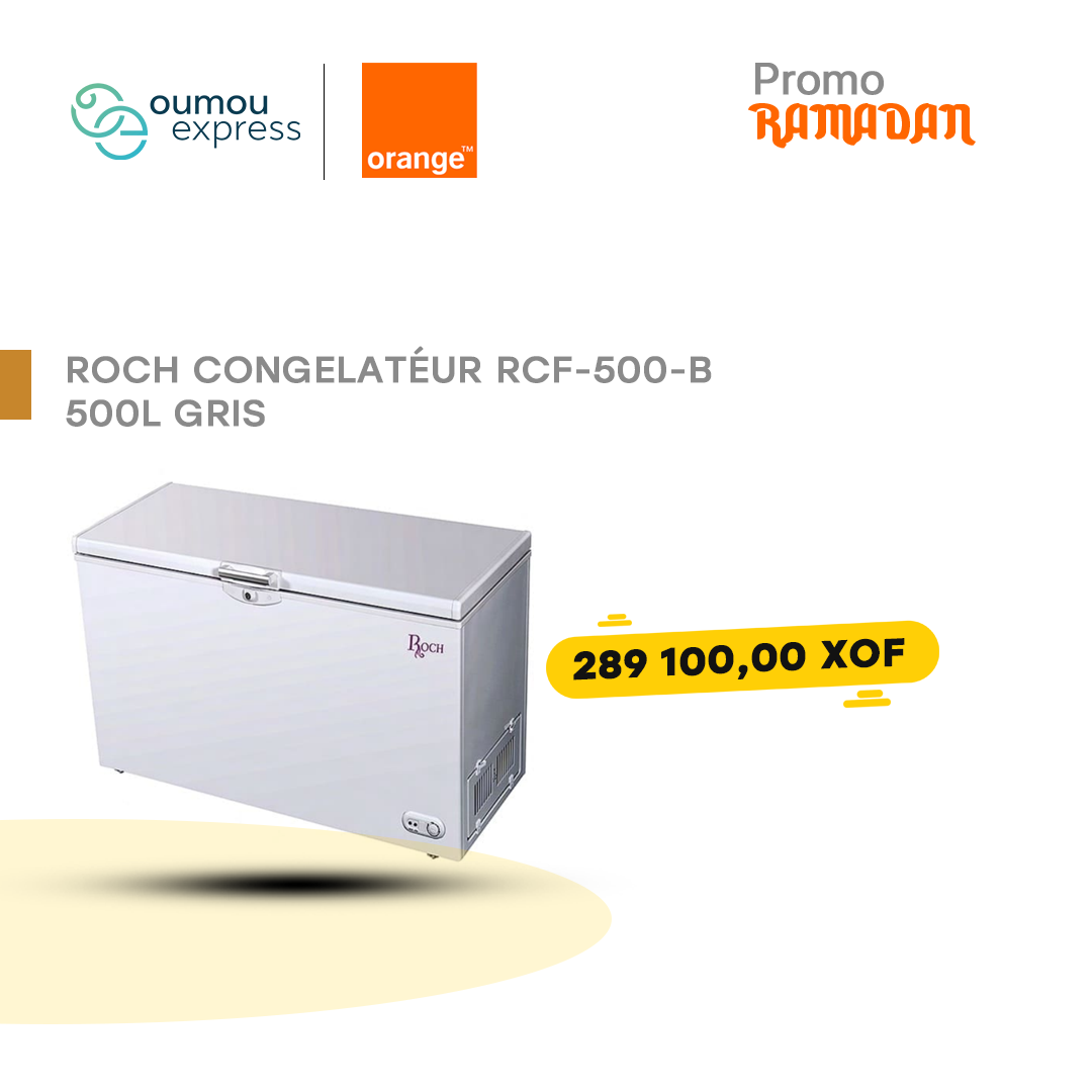 congelatéur rcf-500-b 500l gris by oumougroup