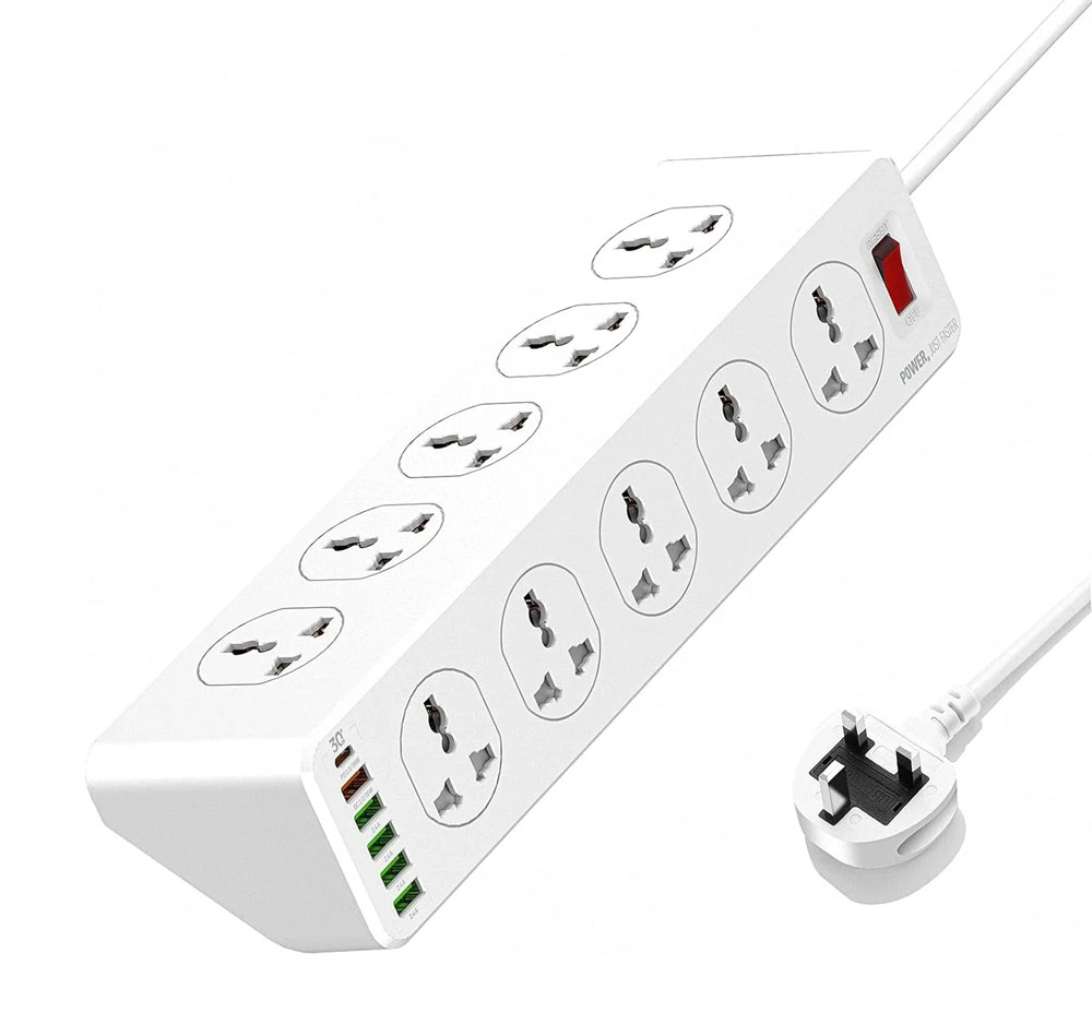 Multiprise 106U 2PLW 2P-10 WAY + 6 usb fast Charging 2M By Digital Stores