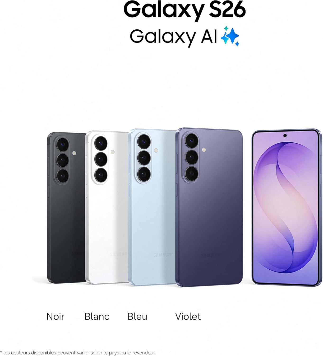Samsung Galaxy S26 Noir 256Go