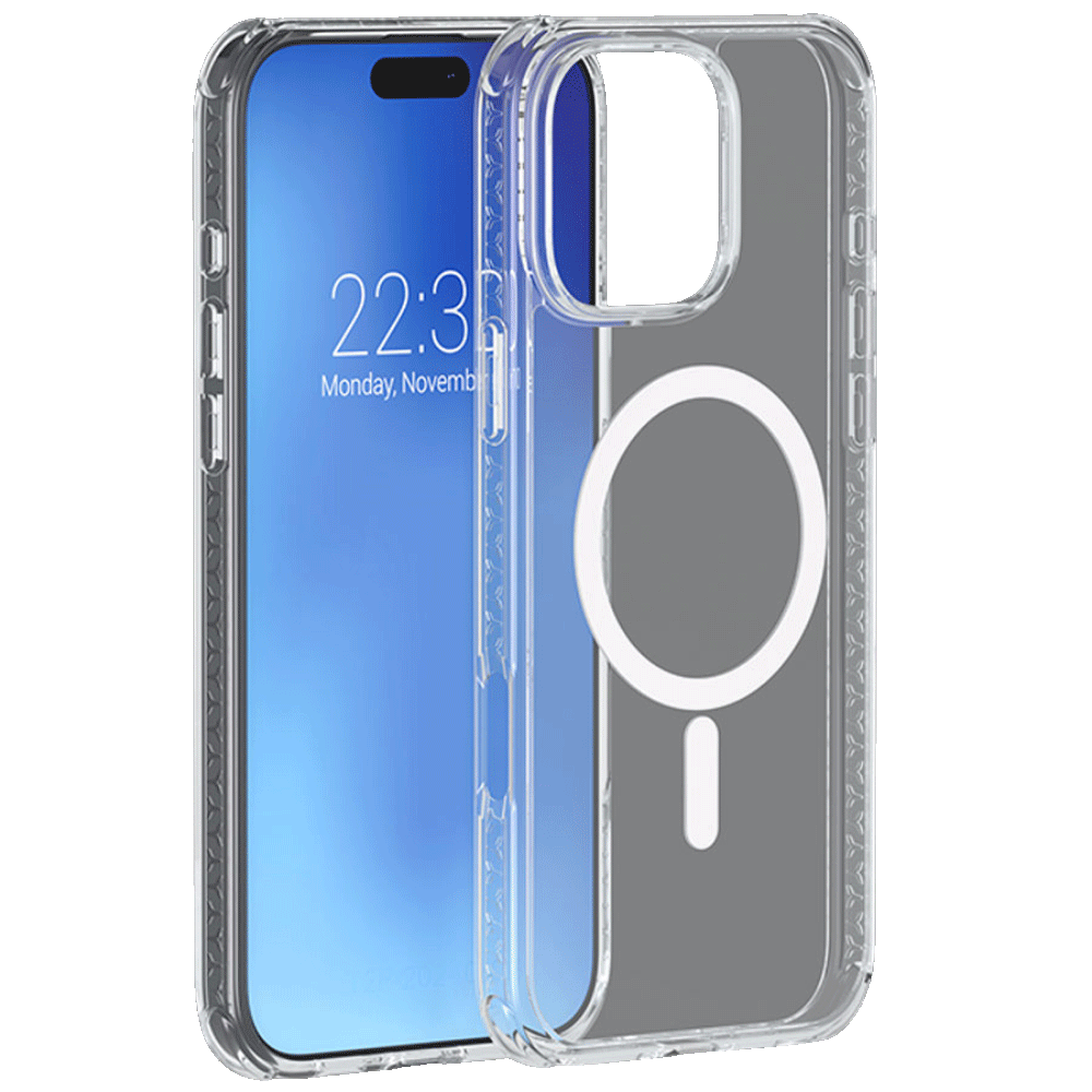 Coque Renforcée iPhone 16 Pro Max Silicone Compatible MagSafe transparent