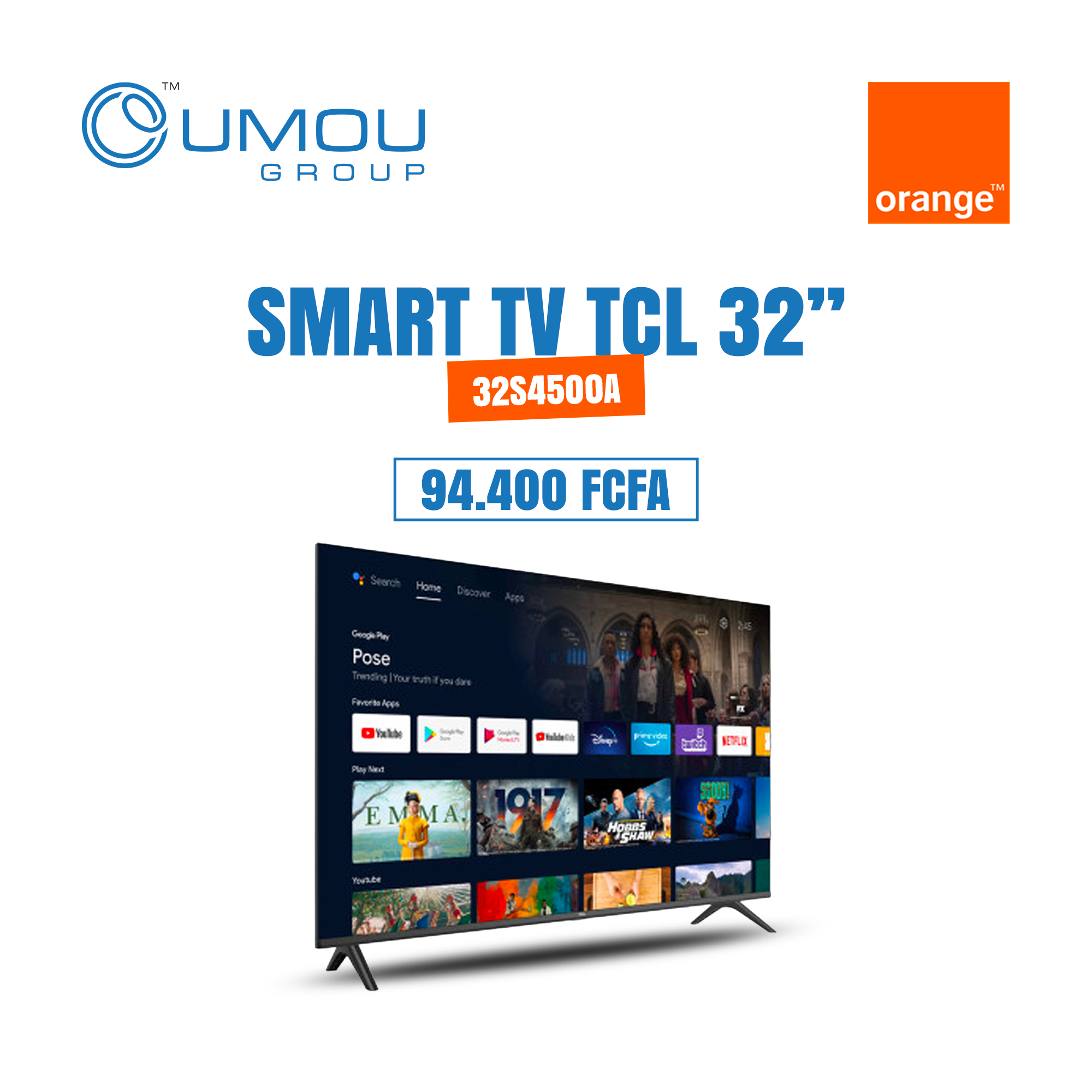 Smart TV 32 Pouces LED Android TV by OumouGroup