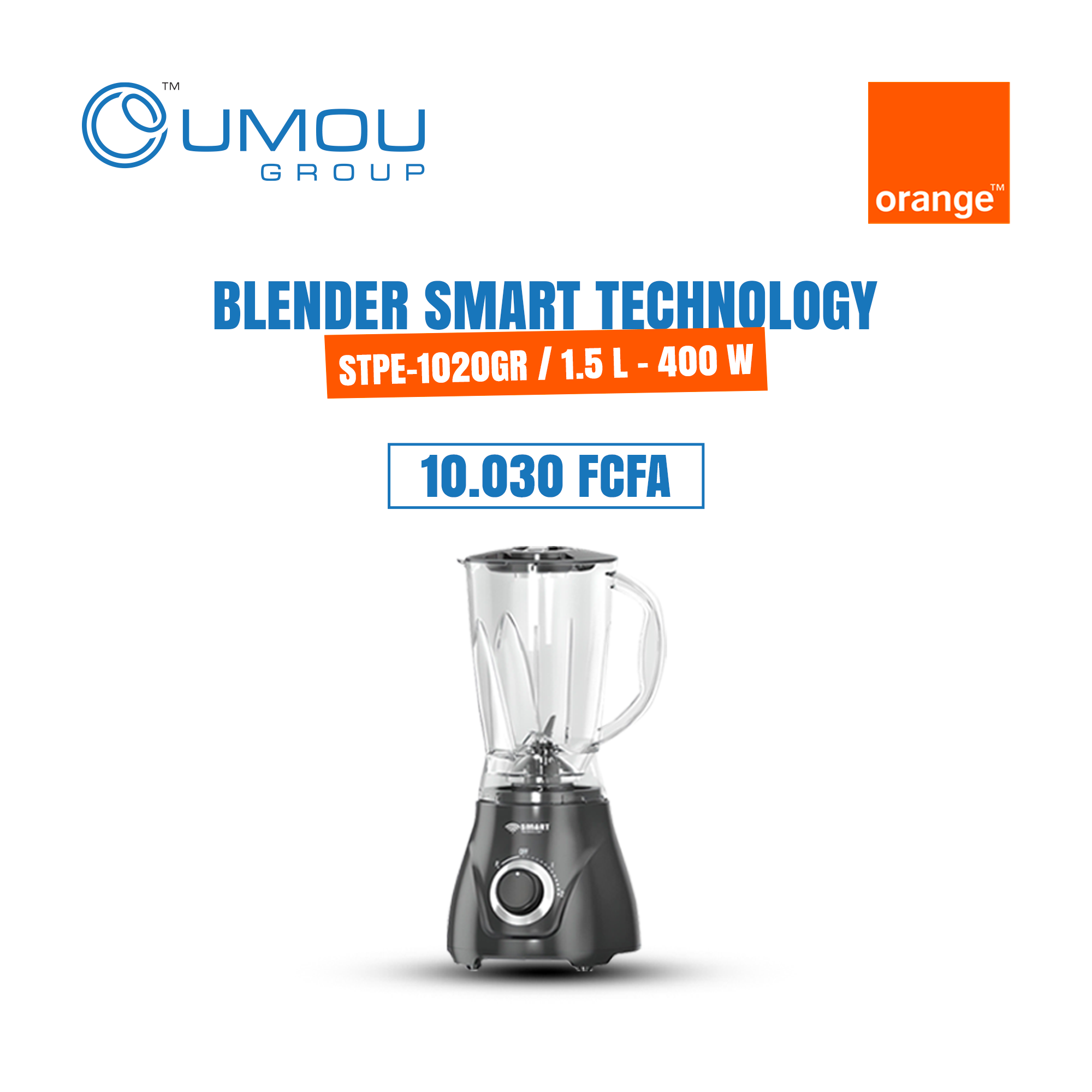 Blender Smart Technology 1020W Haute Performance by OumouGroup