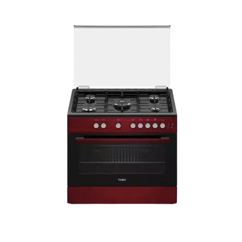 Cuisinière À Gaz 5 Foyers 90x60 HCR6050EGR Couleur Rouge by Office Choice