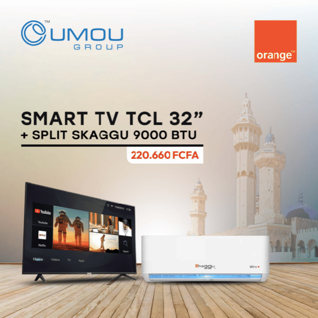 Skaggu Pack Promo Magal : Split S-KAGGU 1.25 CV + TV TCL 32" by Oumou Group