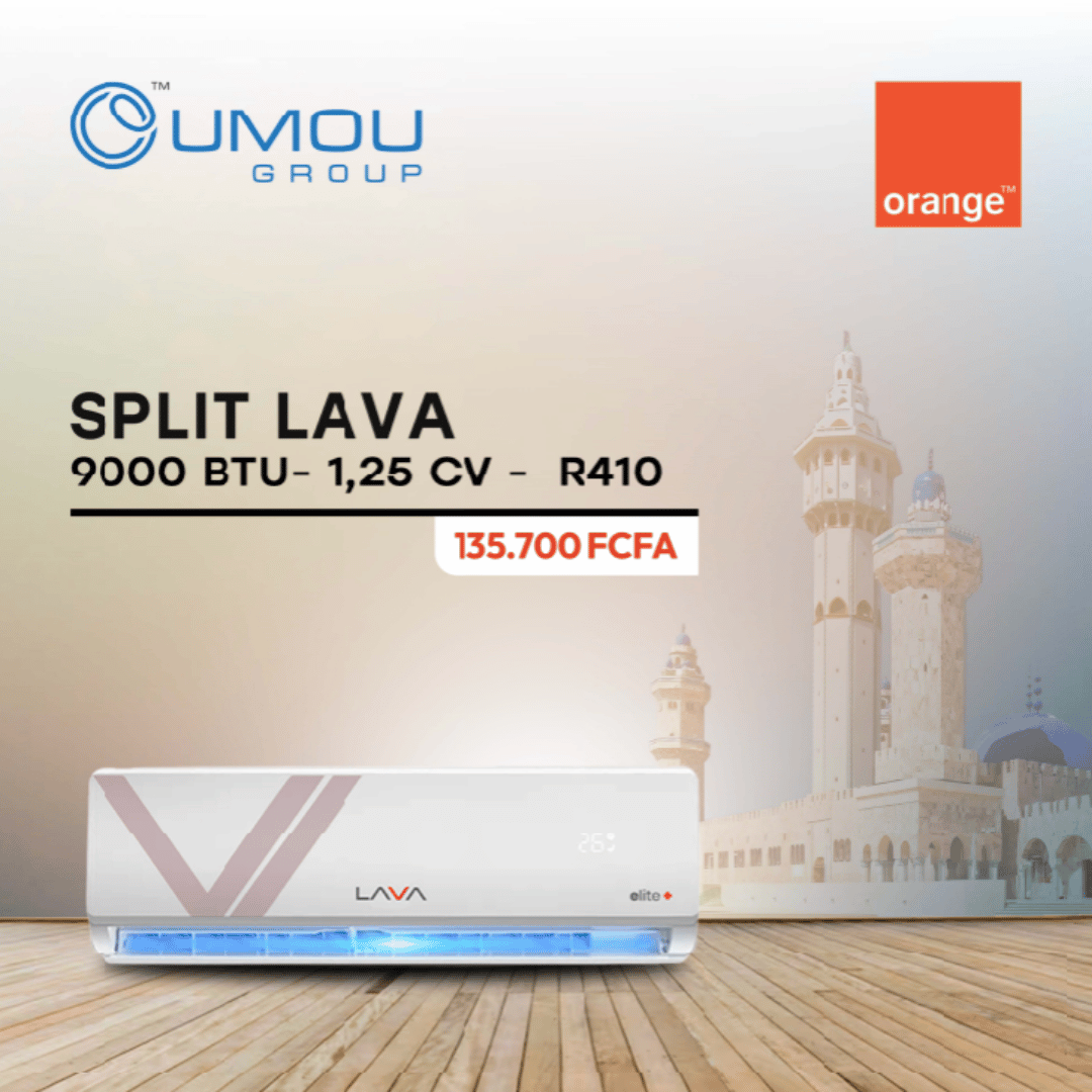 Lava Split LAVA 1.25 CV (9000 BTU) Gaz R410 - Livraison Gratuite by OumouGroup