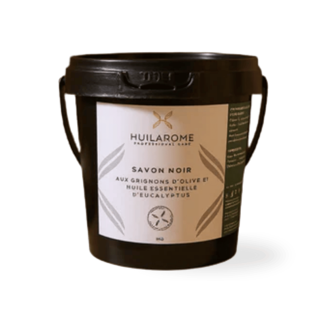 Huilarome Savon noir aux grigons d'olives et huile essentielle d'eucalyptus - 1kg by Huilarome