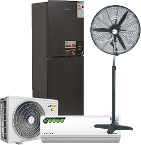 Astech Pack Wadial Seu Dall : Climatiseur 9000 BTU + Réfrigérateur FC-295 + Ventilateur VM-2727-DO by Astech