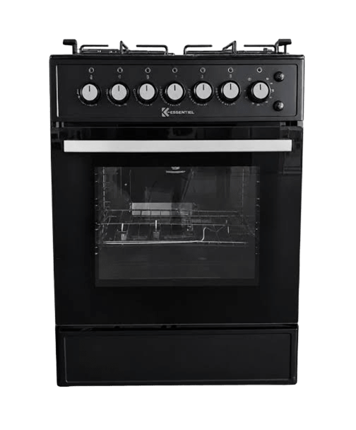 K-ESSENTIEL Cuisinière K-ESSENTIEL 60/60 4 Feux Full Option FF6402GBZB By Kabirex