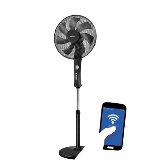 DAEWOO Ventilateur DAEWOO sur pied WiFi 16″ DCOOL16625WF By Kabirex
