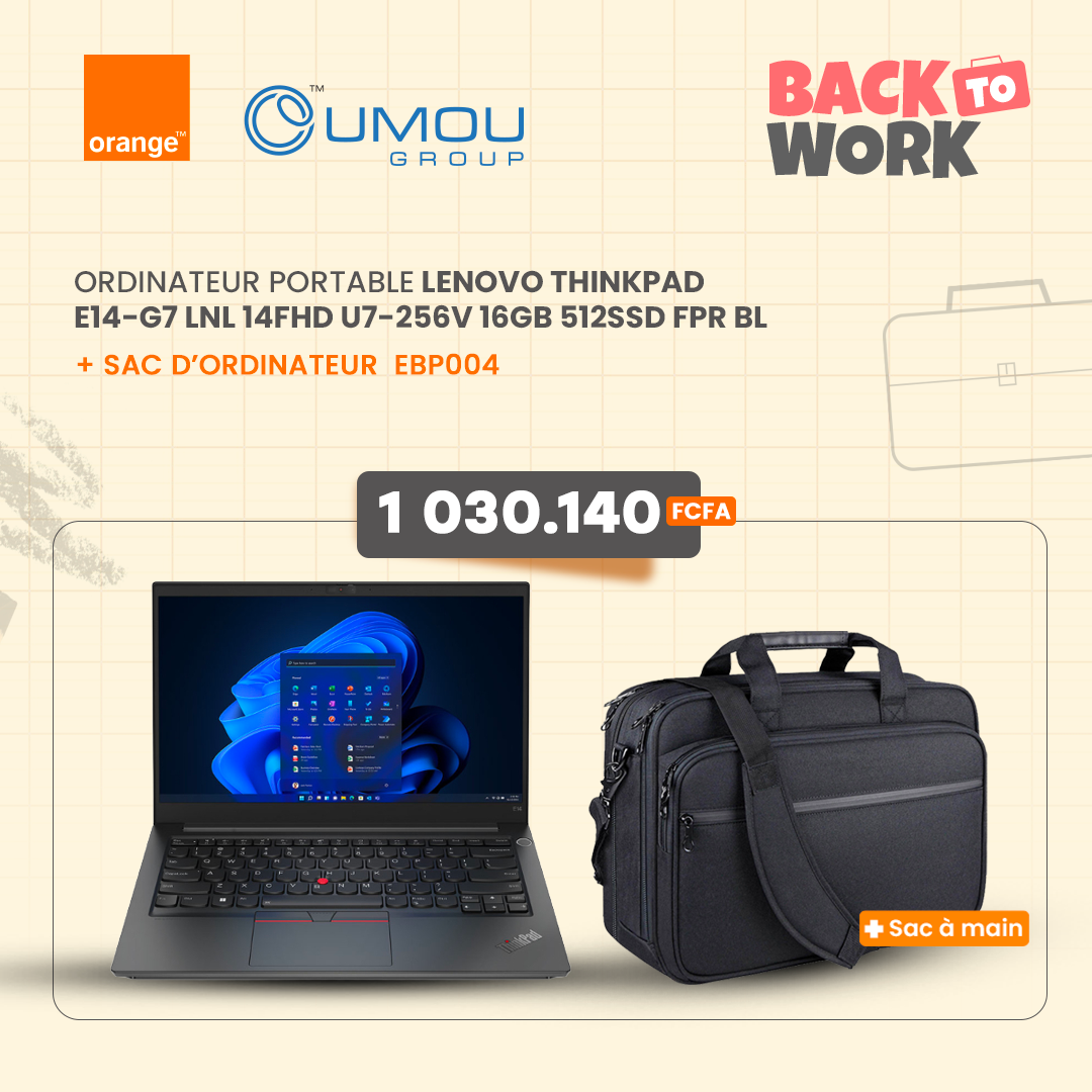 Lenovo Ordinateur Portable Lenovo ThinkPad E14-G7 By OumouGroup