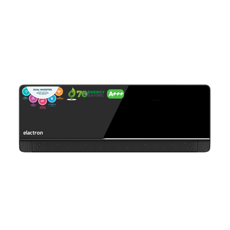 Elactron Split Elactron Noir ETN-18R3MG Dual Inverter WiFi Miroir By Elactron