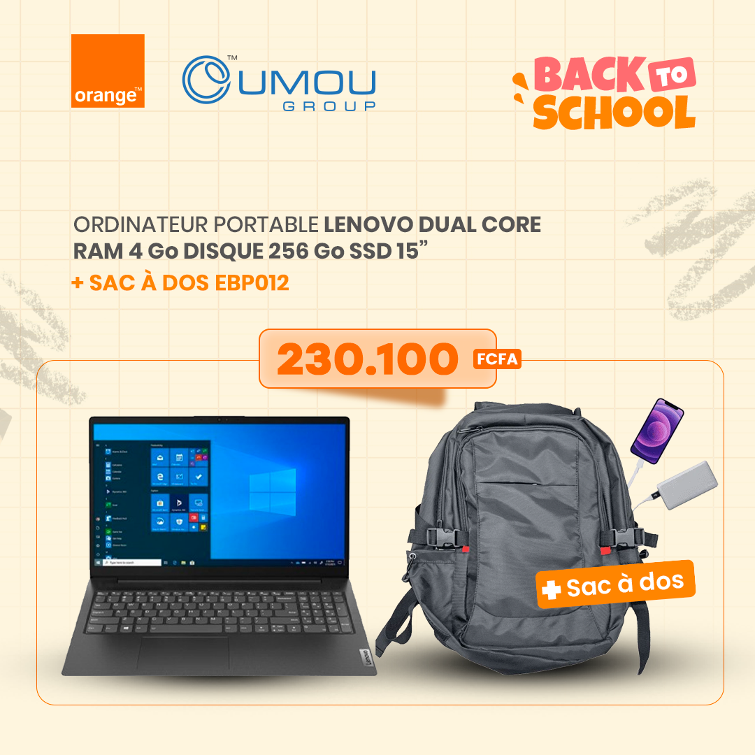 Lenovo Ordinateur Portable Dual Core - Sac à dos By OumouGroup